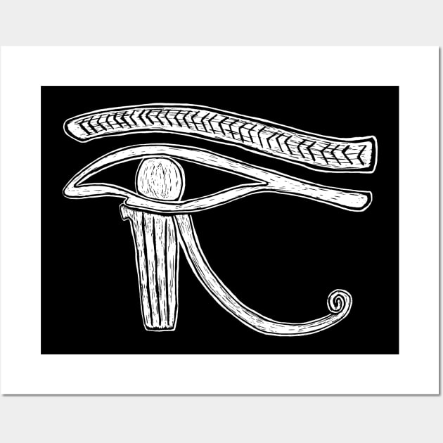 Ancient Egyptian Eye of Horus Wall Art by LaForma